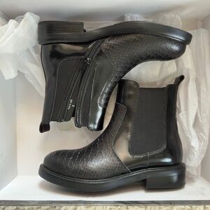 Jeffrey Campbell Black Textured Boots